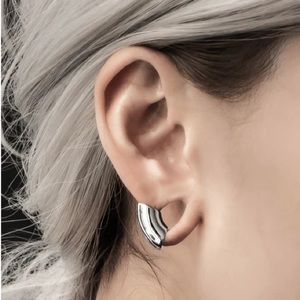 Silver Ask & Embla Classic Lobe Cuffs for stretched ears